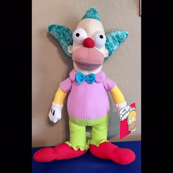 Toy Factory Toys New The Simpsons Krusty The Clown Plush Toy 5 Toy